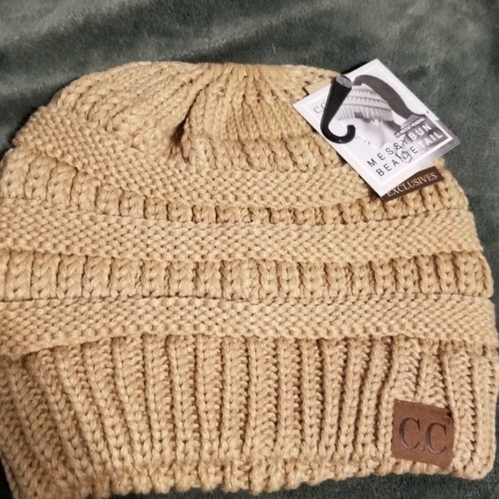 Messy Bun Beanie